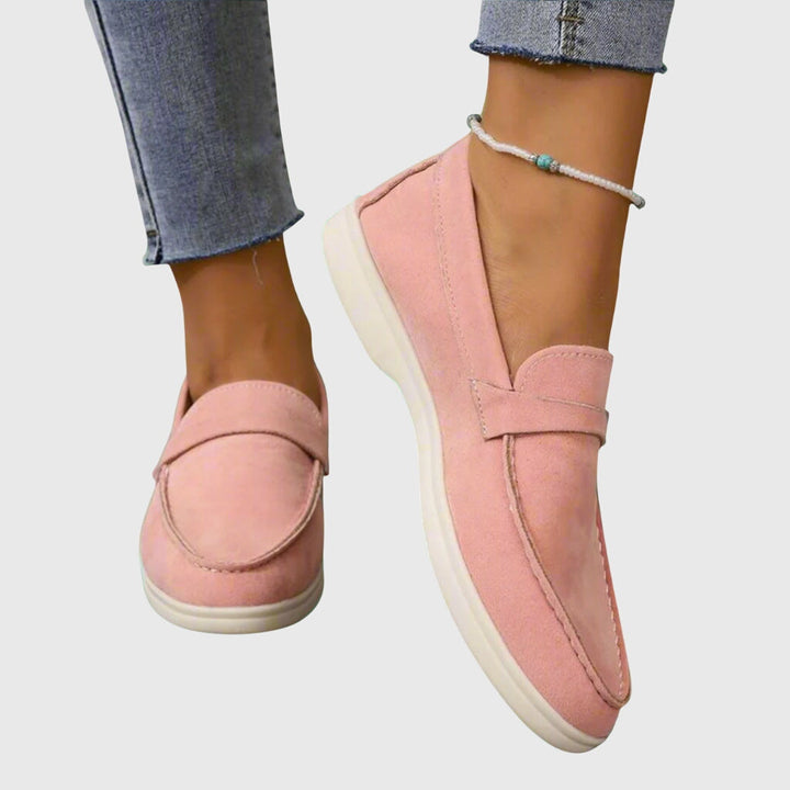 Szellős párnázott kerek orrú loafer – 2. kép