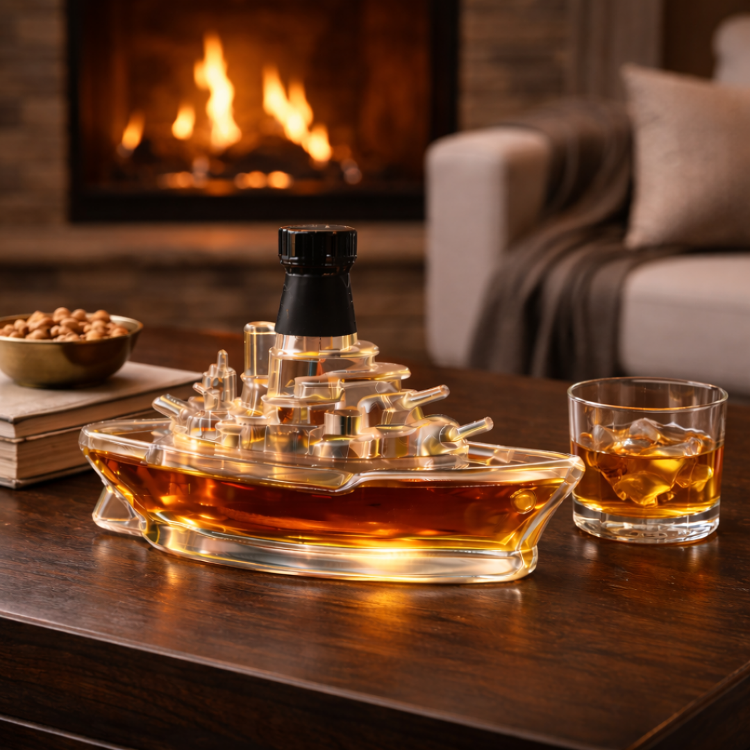 Tengerész ihletésű whisky dekanter