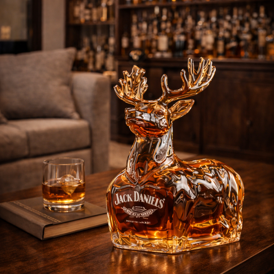 Szarvas formájú whisky dekanter