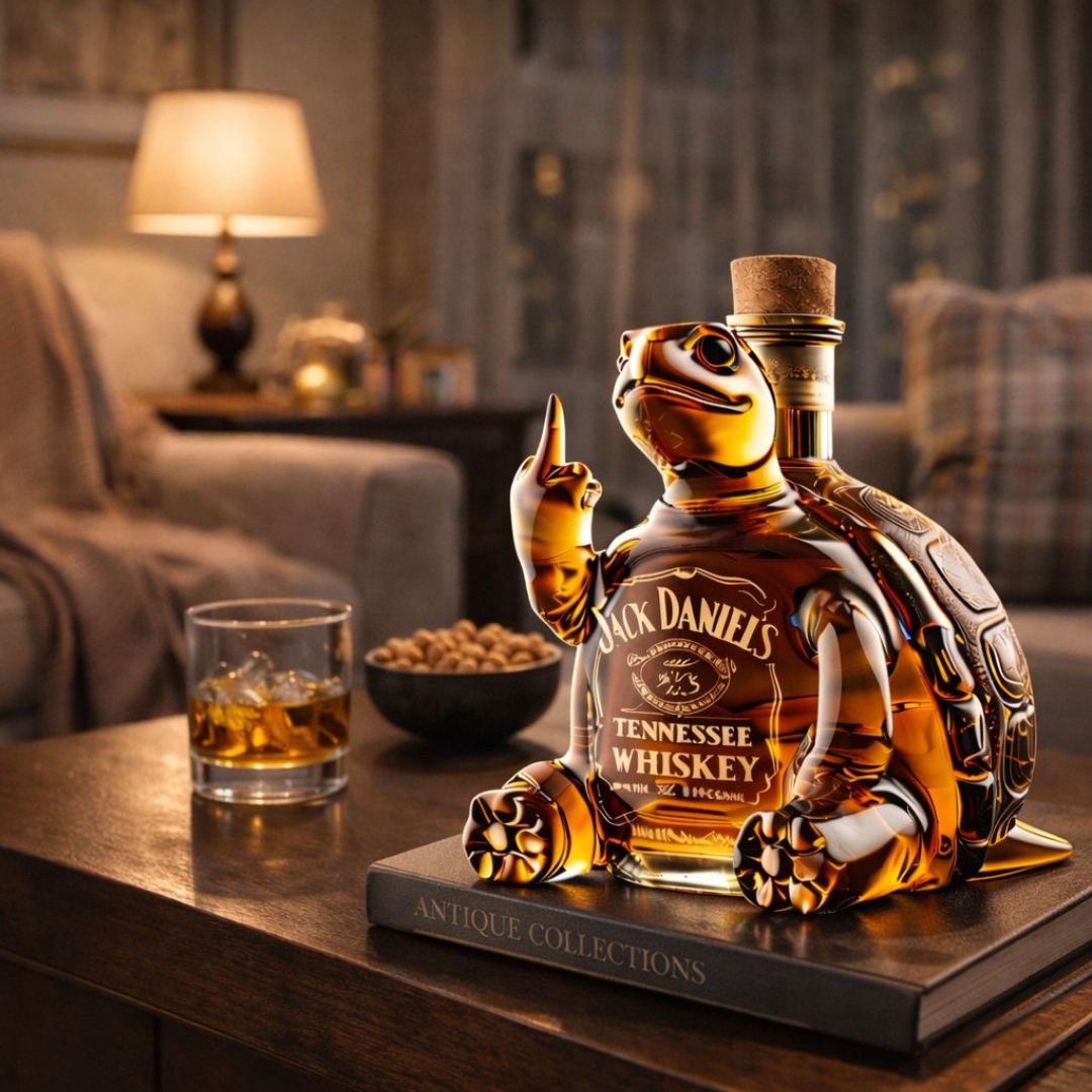 Teknős formájú whisky dekanter