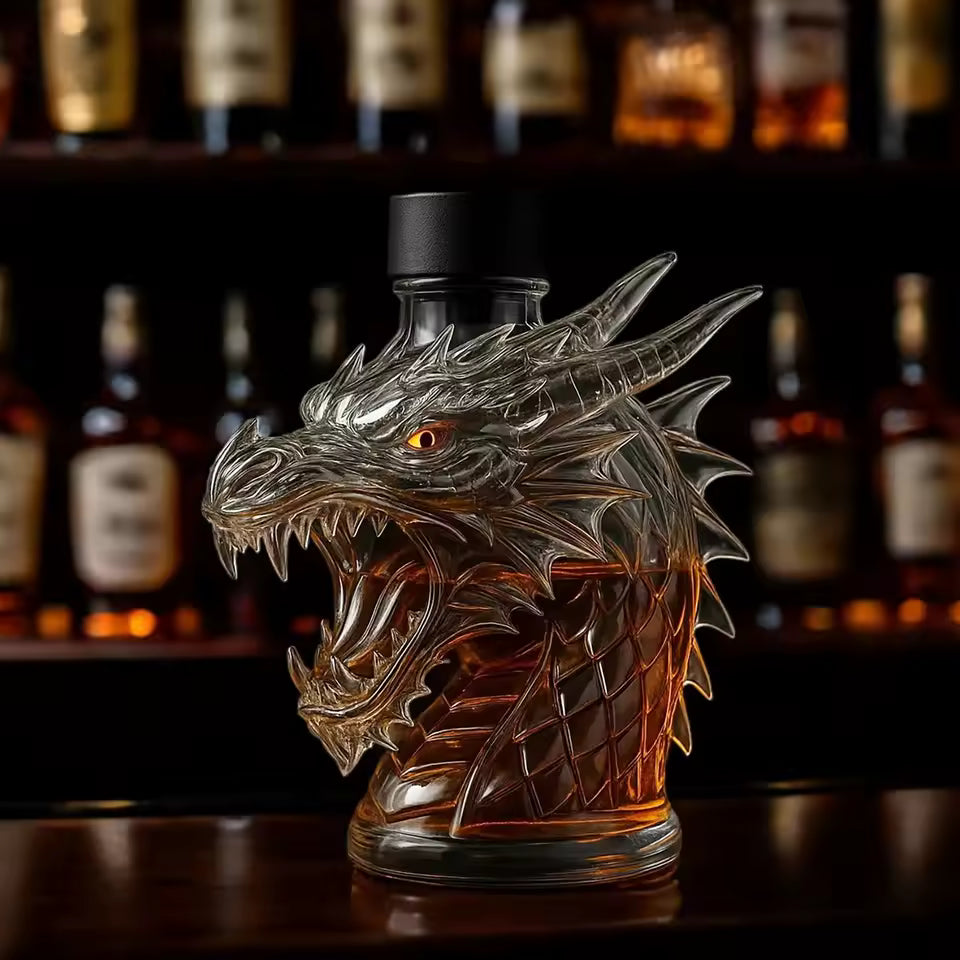 Sárkány formájú whisky dekanter