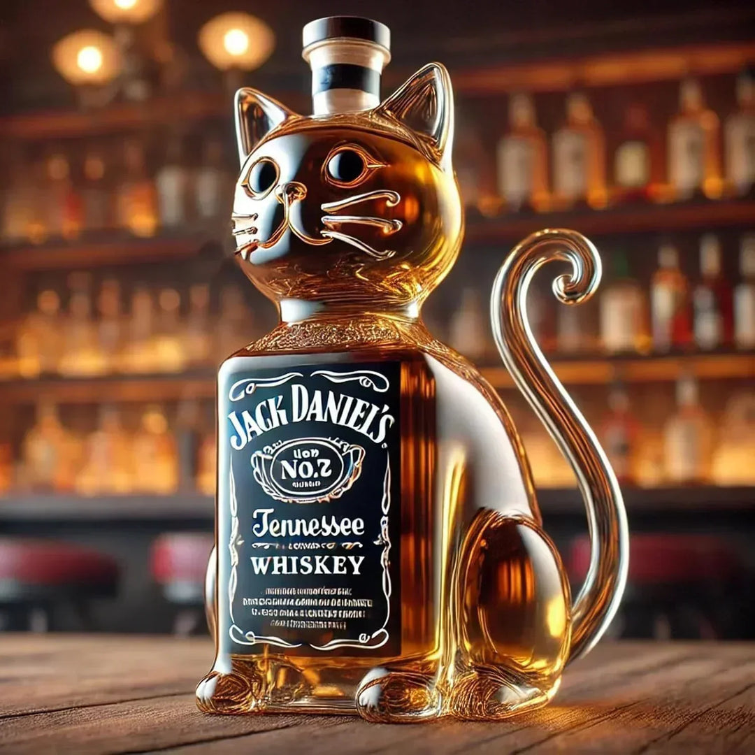 Macska formájú whisky dekanter