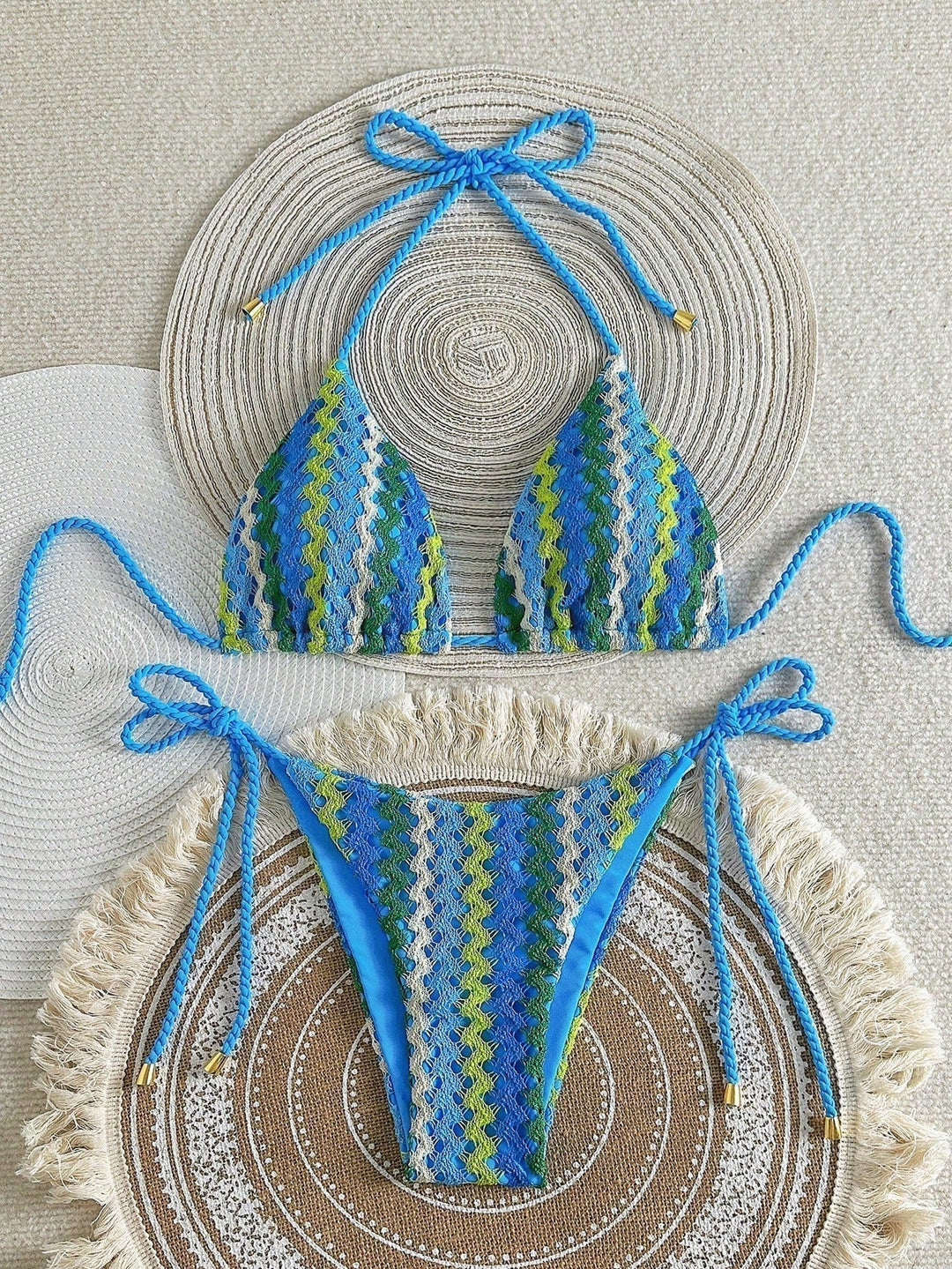 Áttört hatású háromszög bikini