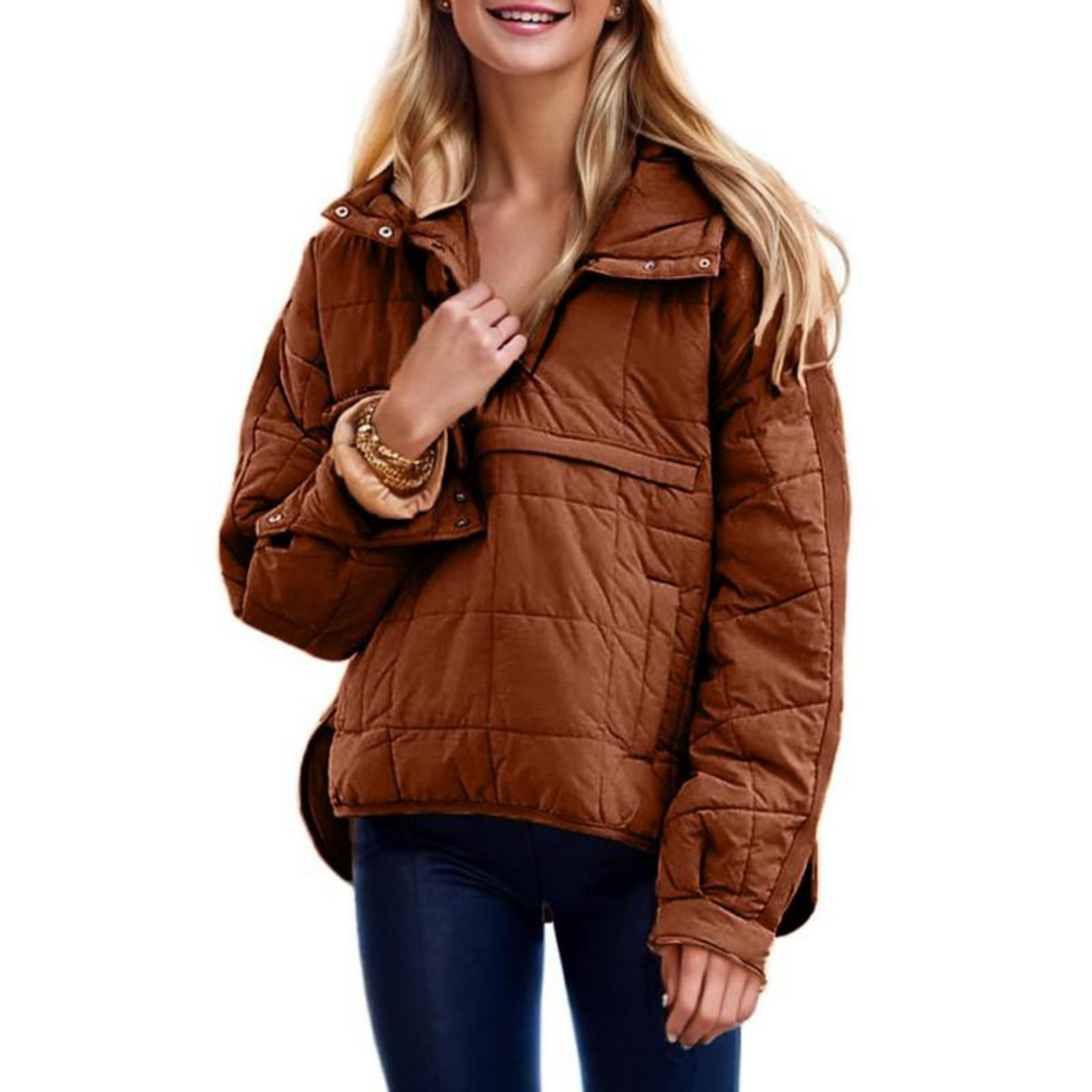 Oversize kapucnis laza pulóver – 2. kép