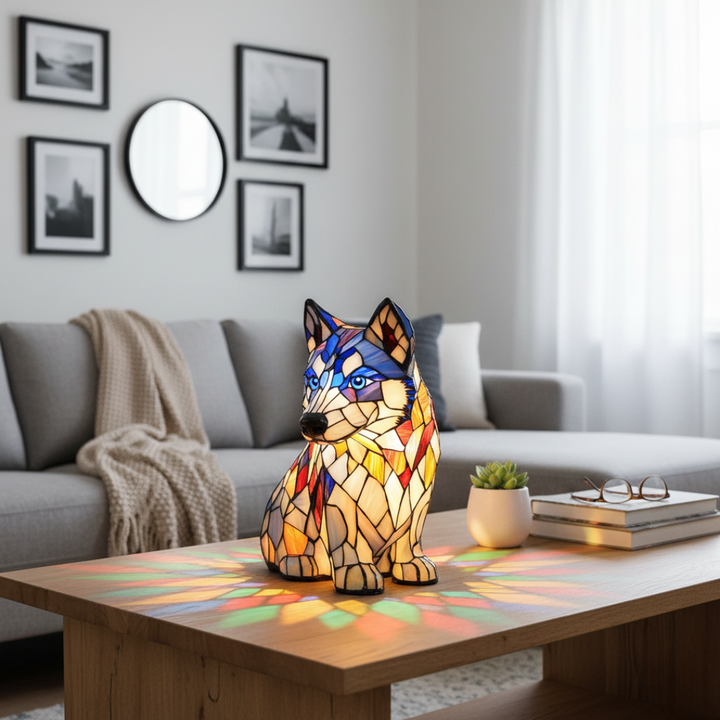 Színes geometrikus husky LED lámpa – 2. kép