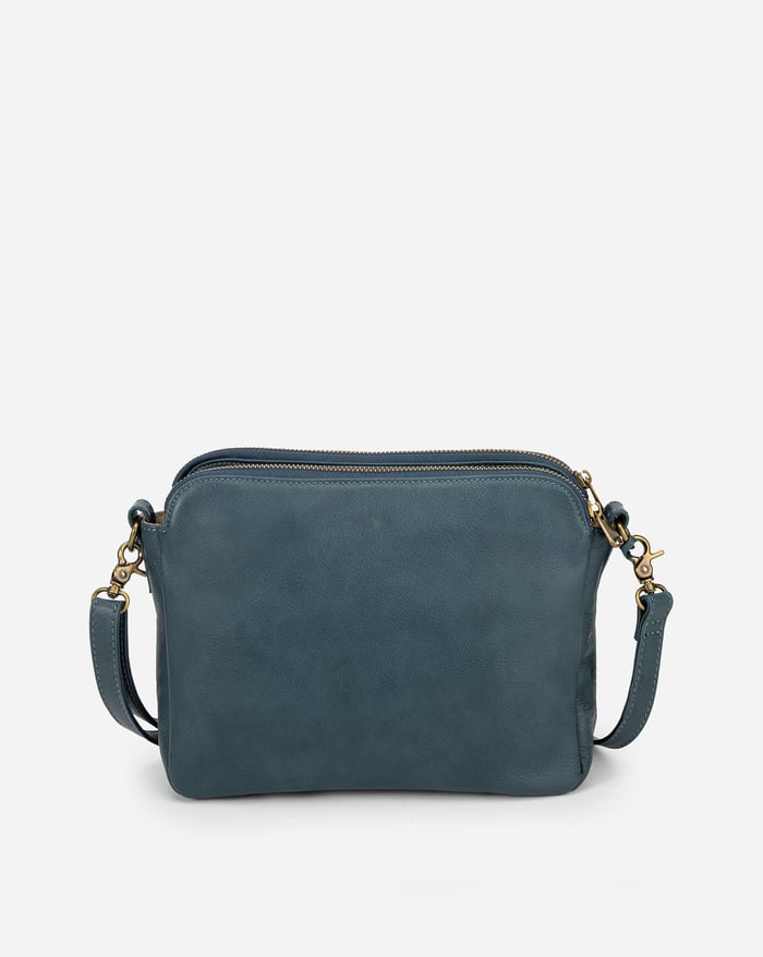 Háromrekeszes crossbody táska beépített pénztárcával – 14. kép