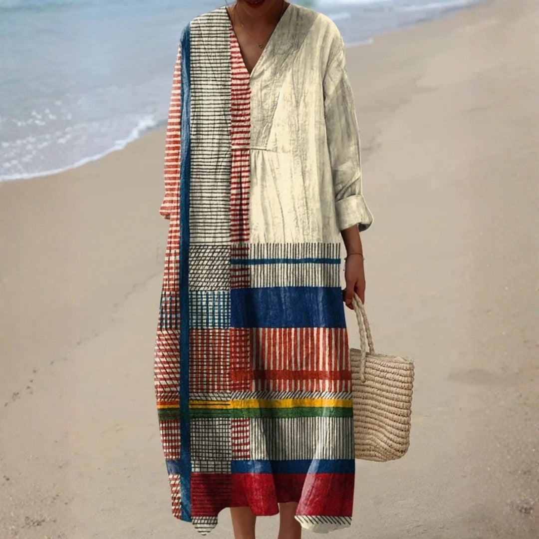 Boho foltvarrás hatású ruha
