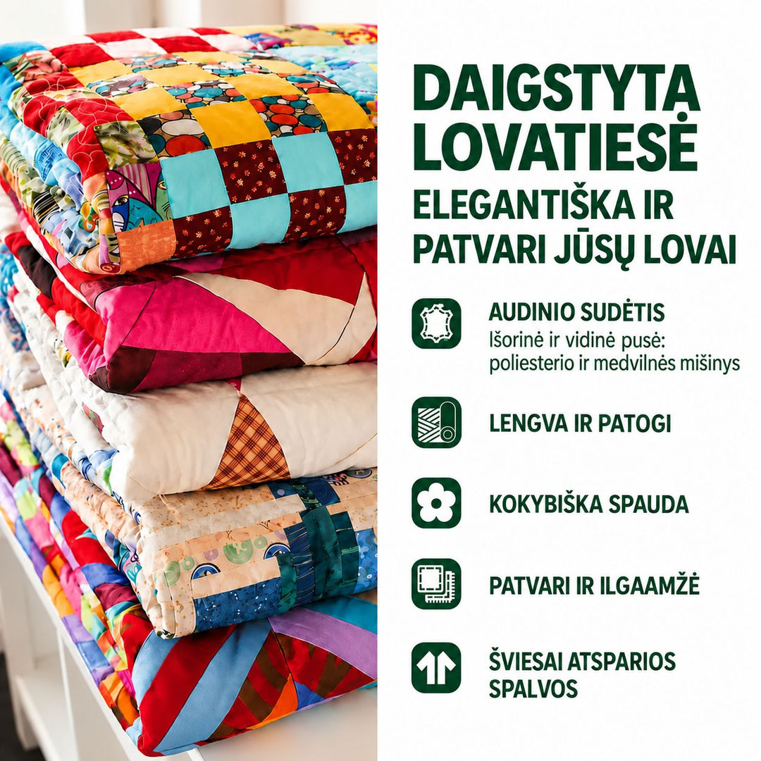 Karácsonyi csillagok mintás hímzett ágytakaró két díszpárnahuzattal – 3. kép