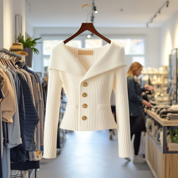 Elegáns puha kötött kardigán – 4. kép