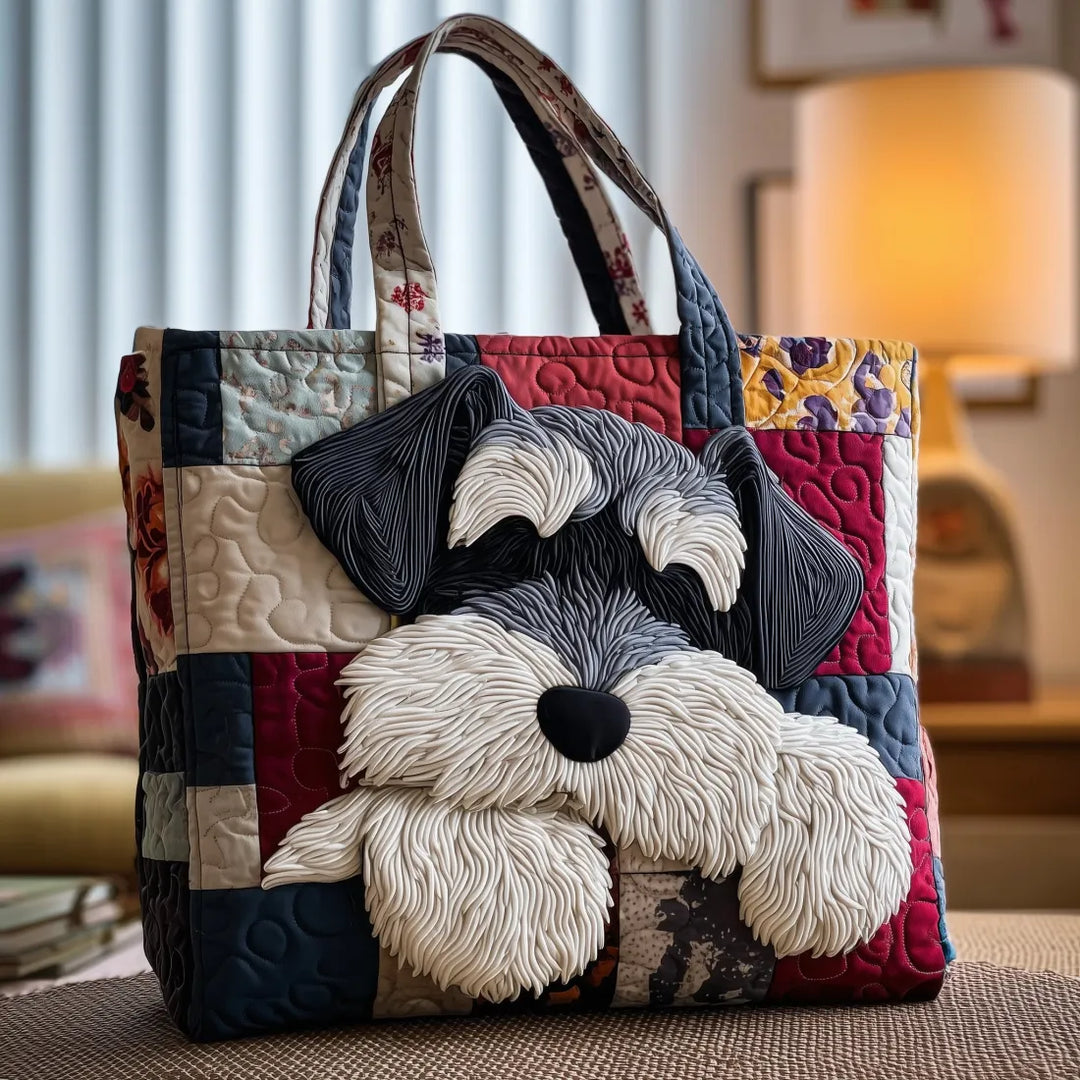 Steppelt táska schnauzer motívummal