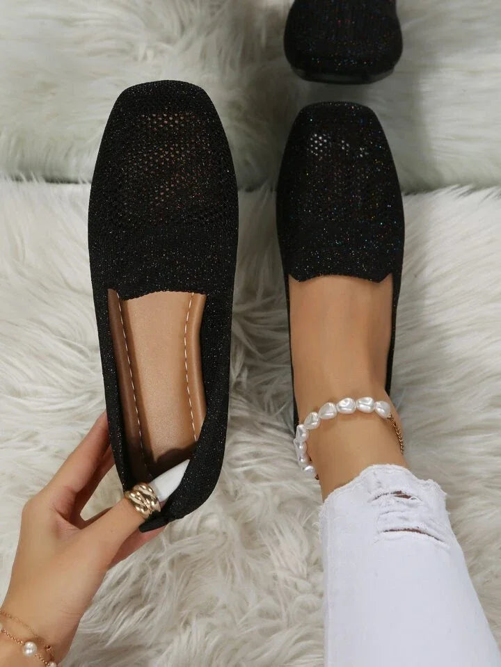 Enyhén sarkas hálós kényelmi loafer – 5. kép