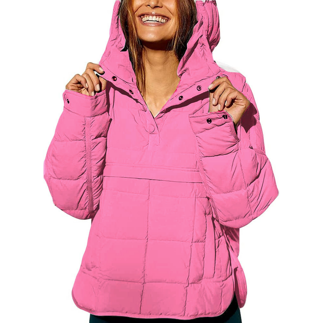 Oversize kapucnis laza pulóver – 9. kép