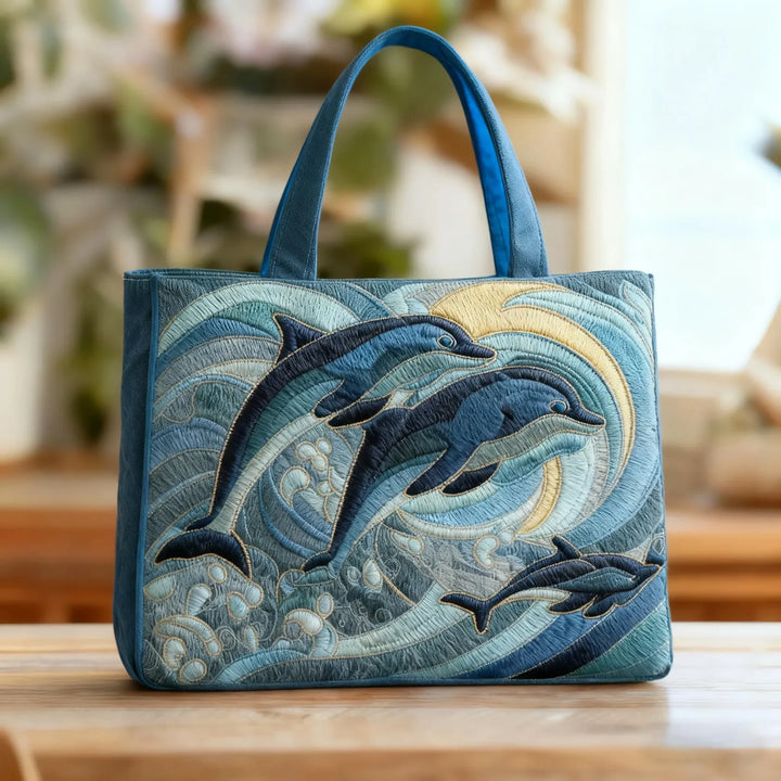 Steppelt táska delfin motívummal