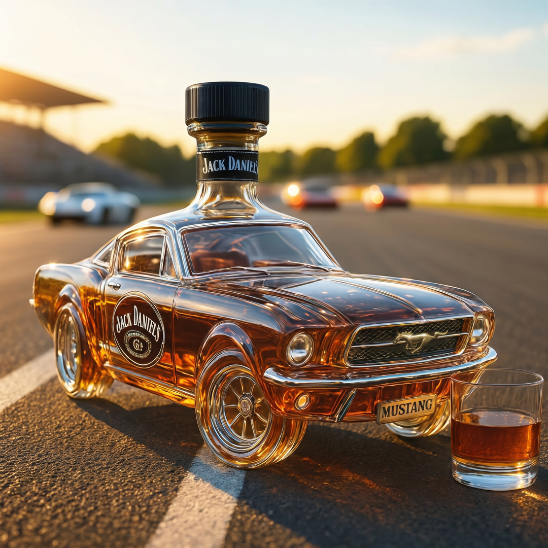 Mustang autó formájú whisky dekanter