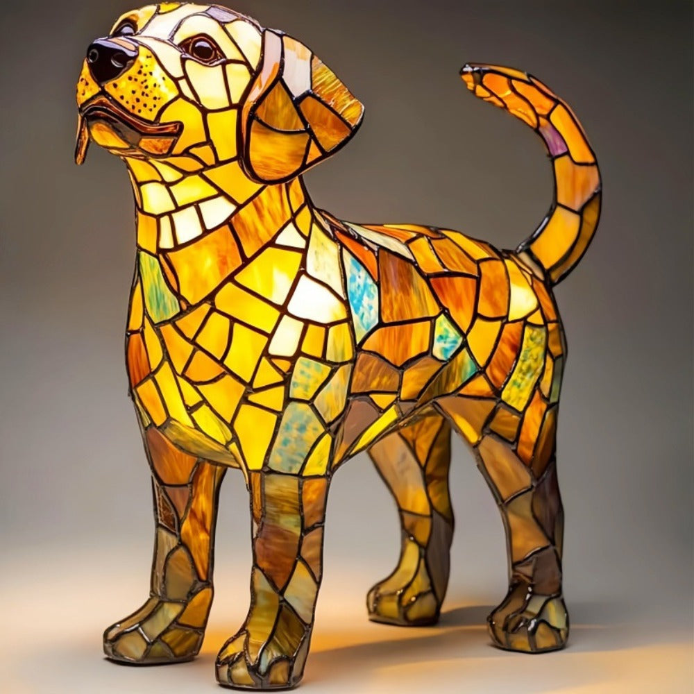 Geometrikus labrador formájú LED lámpa