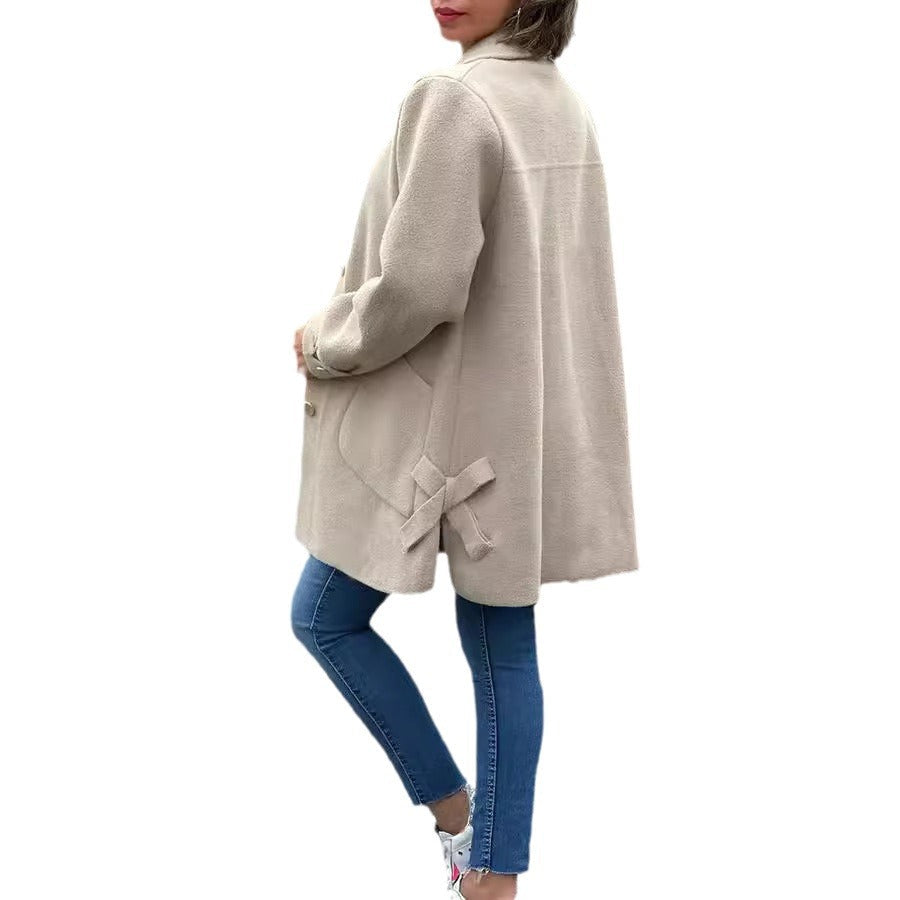 Klasszikus oversize gombos kabát – 4. kép