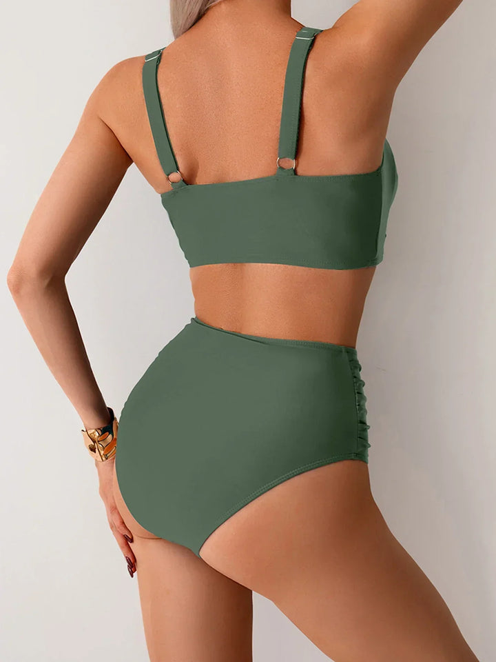Magas derekú nyári bikini szett – 5. kép