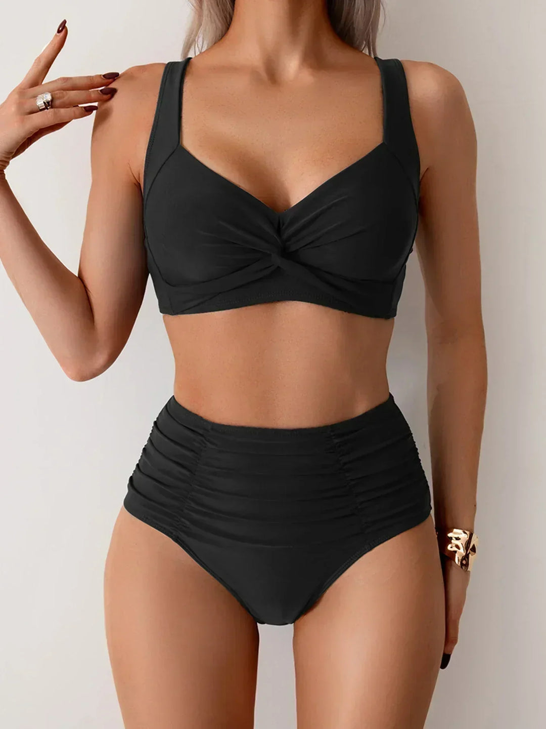 Magas derekú nyári bikini szett