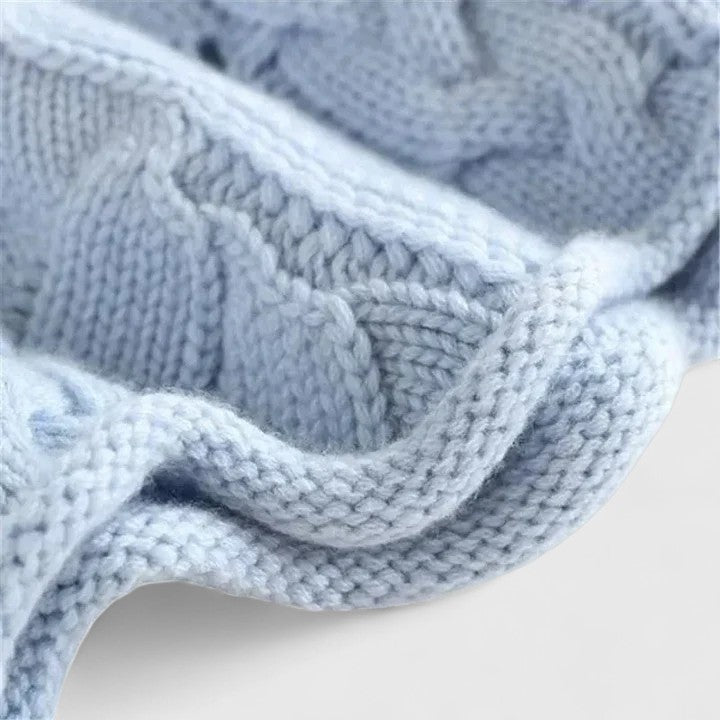 Csavartmintás elegáns kötött pulóver – 3. kép