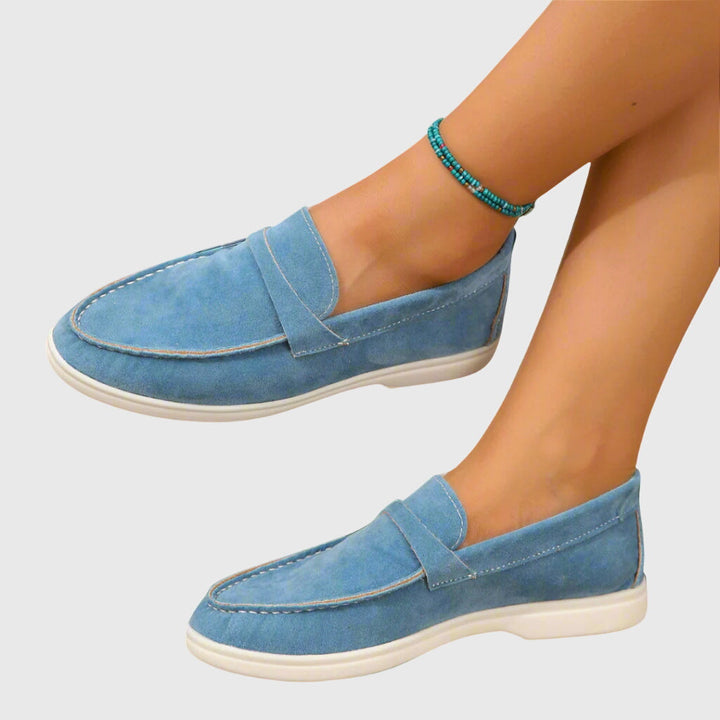 Szellős párnázott kerek orrú loafer – 5. kép