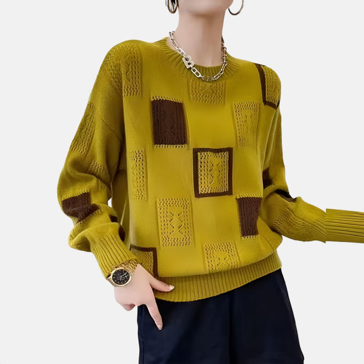 Alakra simuló elegáns női pulóver – 7. kép