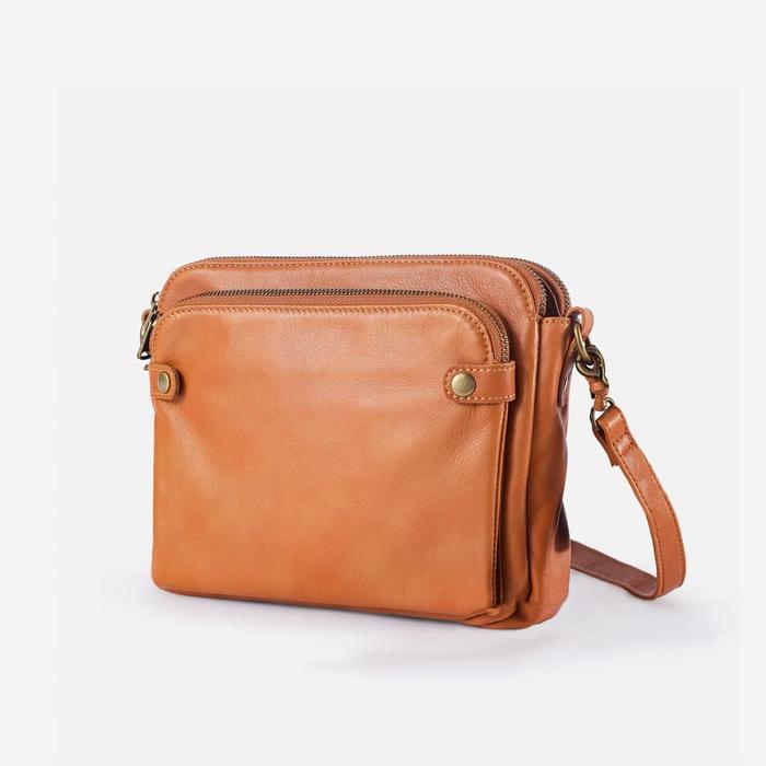 Háromrekeszes crossbody táska beépített pénztárcával – 6. kép