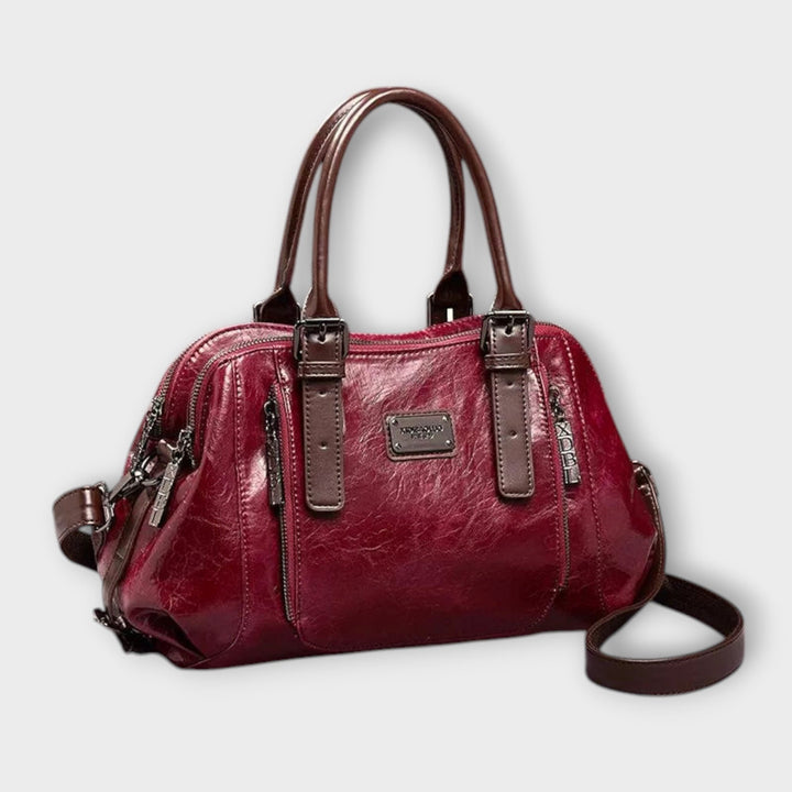 Klasszikus vintage válltáska levehető pánttal – 2. kép