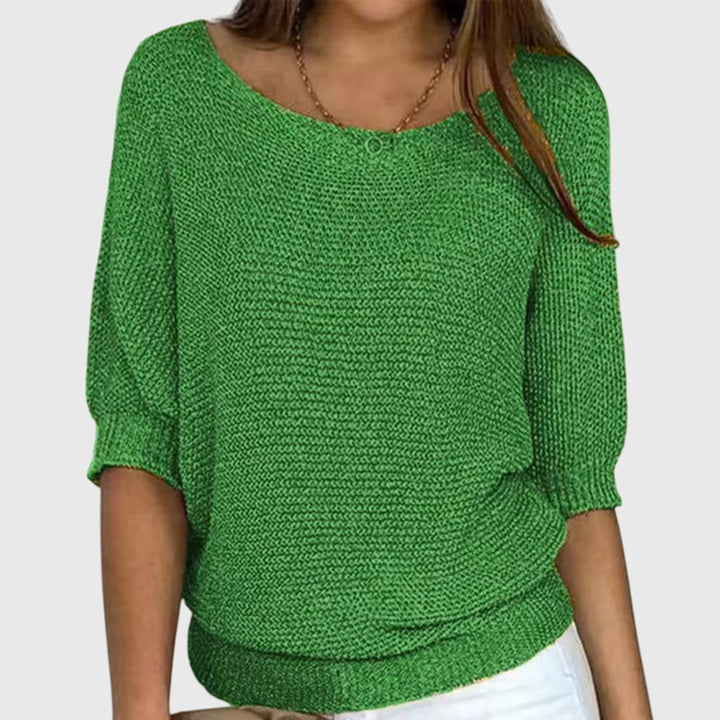 Elegáns kötött pulóver – 6. kép