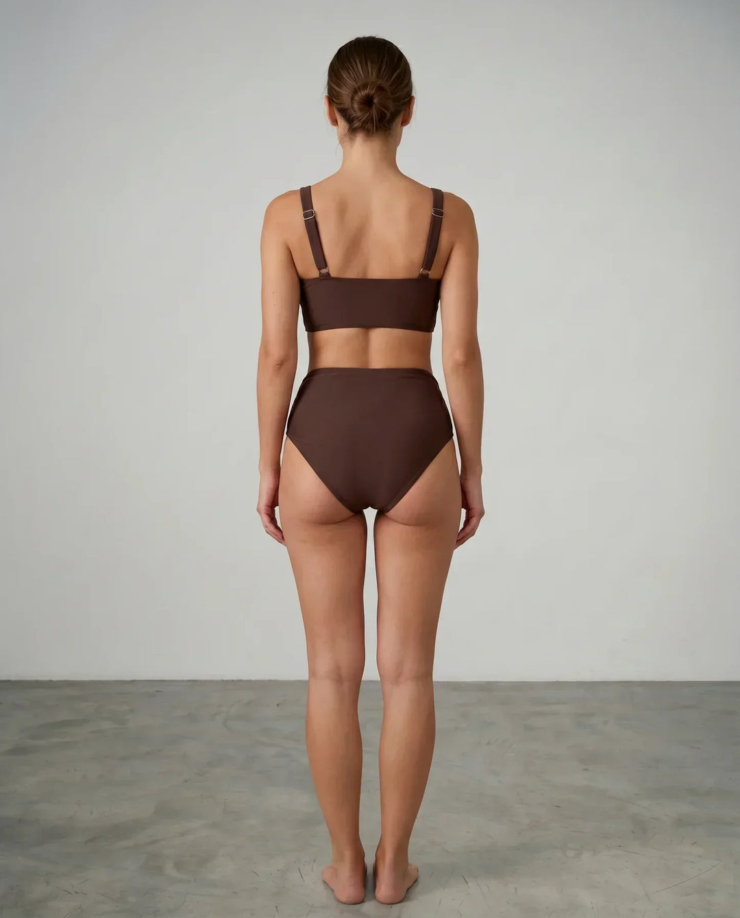 Átlapolt hatású drapírozott bikini – 6. kép