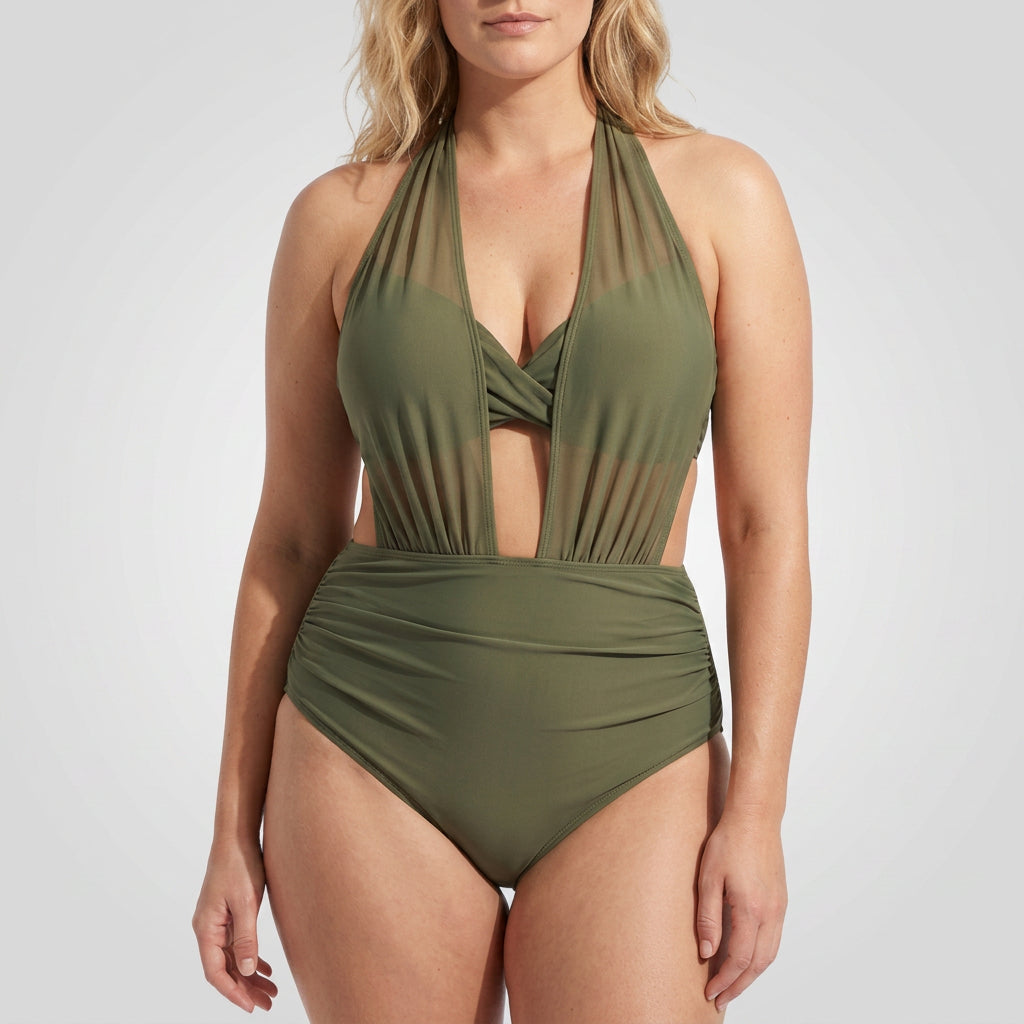 Kettő az egyben magas derekú bikini